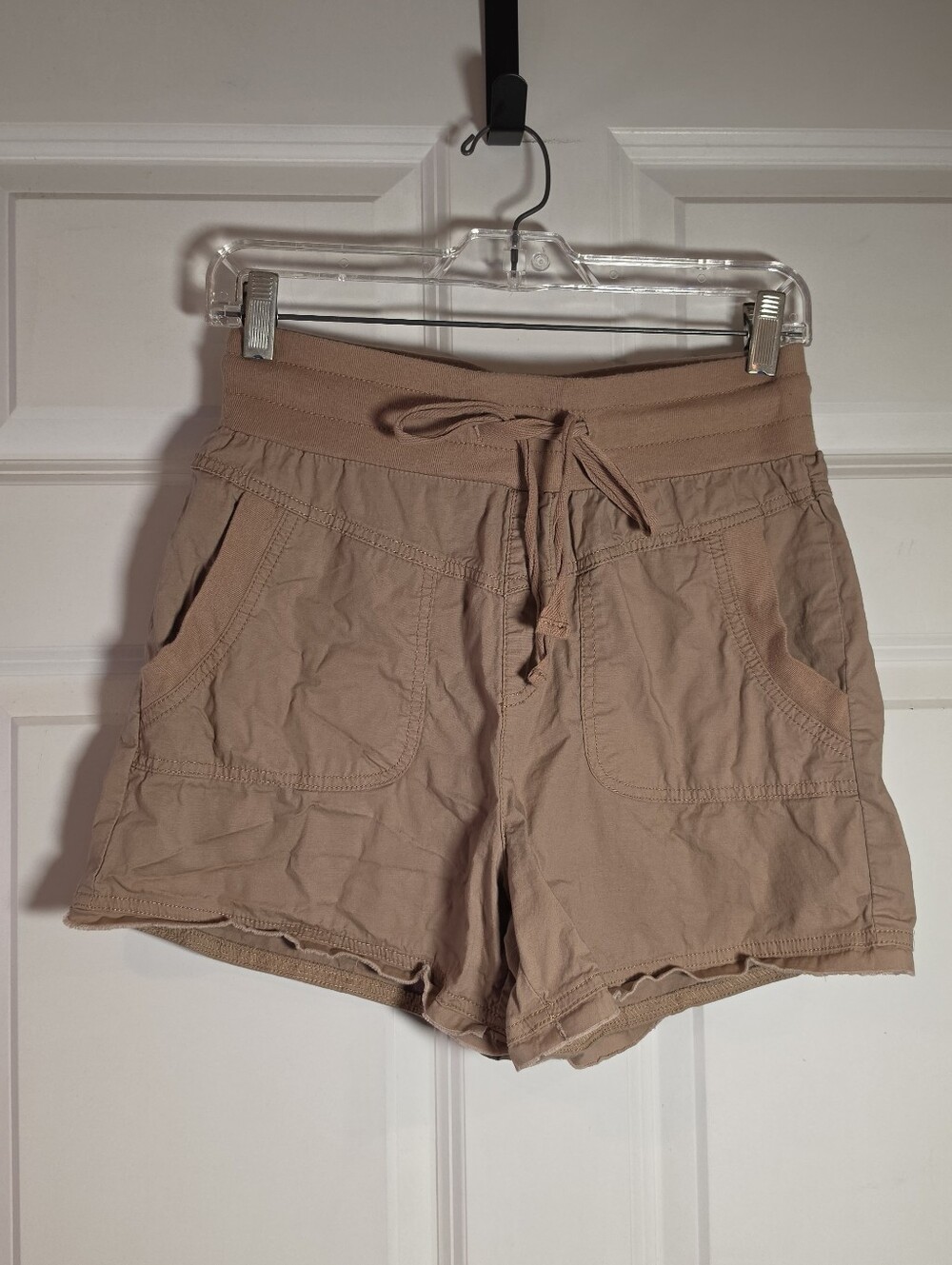 Ban Jara Womens Tan Stretch Drawstring Shorts S